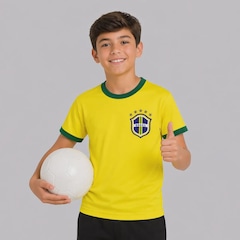 Camisa Brasil Canarinho Juvenil 8 B. Guimarães FutFanatics Infantil - Foto 2