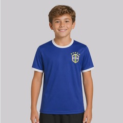 Camisa FutFanatics Brasil Canarinho 5 Casemiro Infantil - Foto 4