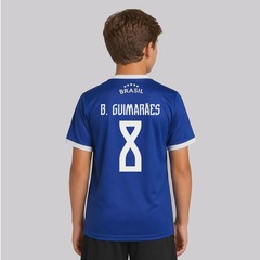 Camisa FutFanatics Brasil Canarinho 8 B. Guimarães Infantil - Foto 1
