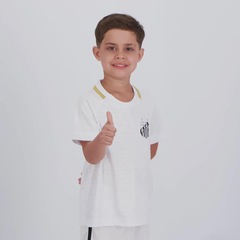 Camisa FutFanatics Santos Manto 10 Neymar Jr Infantil - Foto 3