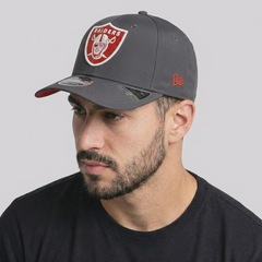 Boné Aba Curva New Era NFL Las Vegas Raiders Prolight Red 970SS - Foto 5