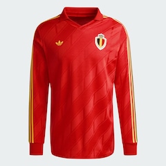 Camisa Manga Longa Bélgica I 1986 adidas Masculina - Foto 1