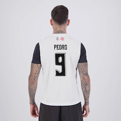 Camisa Flamengo Fulgor Branca 9 Pedro FutFanatics Masculino - Foto 1