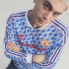 Camisa do Manchester United Away 90 Remake Edition Manga Longa adidas Masculina - Foto 1