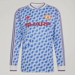 Camisa do Manchester United Away 90 Remake Edition Manga Longa adidas Masculina - Foto 4