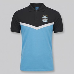 Camisa Polo Grêmio Piquet Tricolor FutFanatics Masculina - Foto 4