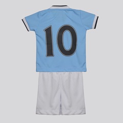 Kit Manchester City Retrô 2014 FutFanatics Infantil - Foto 2