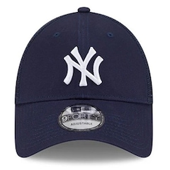 Boné Unissex New Era 9FORTY Trucker New York Yankees - Aba Curva - Foto 2