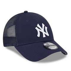 Boné Unissex New Era 9FORTY Trucker New York Yankees - Aba Curva - Foto 3
