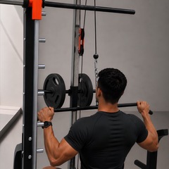 Half Rack Smith Barra Guiada Yangfit com Polias e Landmine - Foto 10