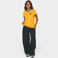 Camiseta do Brasil Saga Braziline - Feminina - Foto 1