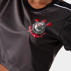 Cropped do Corinthians Mito Braziline - Feminino - Foto 4