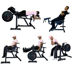 Cadeira Extensora e Mesa Flexora Perna Glúteo Yangfit 4 em 1 - Foto 3