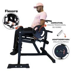 Cadeira Extensora e Mesa Flexora Perna Glúteo Yangfit 4 em 1 - Foto 4