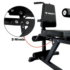 Cadeira Extensora e Mesa Flexora Perna Glúteo Yangfit 4 em 1 - Foto 8