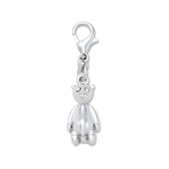 Jibbitz™ Crocs Pingente de Urso de Prata - Foto 1
