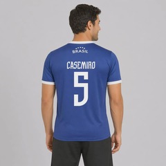 Camisa Brasil Canarinho 5 Casemiro FutFanatics Masculina - Foto 1