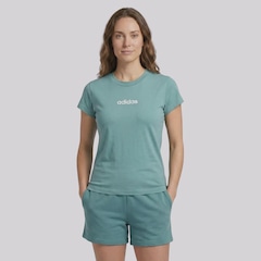 Camiseta adidas Linear SJ Feminina - Foto 1