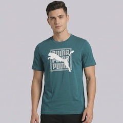 Camiseta Puma Graphic Wording Masculina - Foto 1