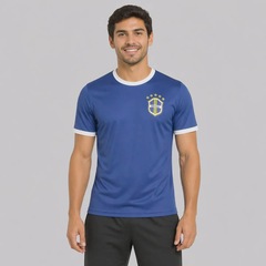 Camisa Brasil Canarinho Azul 7 Vini Jr FutFanatics Masculino - Foto 2