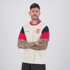 Camisa Flamengo Clamor Bege 10 De Arrascaeta FutFanatics Masculina - Foto 4