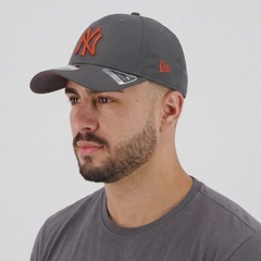 Boné Aba Curva New Era MLB New York Yankees Prolight Graphite Unissex - Foto 5