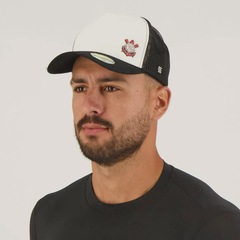 Kit Corinthians 2 Bonés Aba Curva FutFanatics Unissex - Foto 6