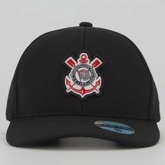 Kit Corinthians 2 Bonés Aba Curva FutFanatics Unissex - Foto 8