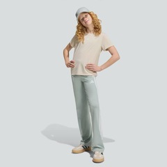 Calça adidas Flare Train Essentials Três Listras Infantil - Foto 4