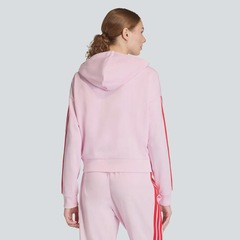 Jaqueta adidas 3 Stripes com Capuz Feminina - Foto 2