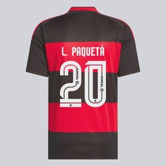 Camisa Flamengo I 2026 20 L. Paquetá adidas Masculina - Foto 1