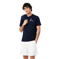 Camiseta Lacoste Ultra Dry Marinho - Masculina - Foto 1