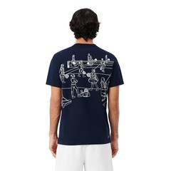 Camiseta Lacoste Ultra Dry Marinho - Masculina - Foto 4