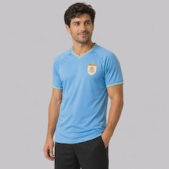 Camisa Uruguai Celeste Masculina - Foto 2