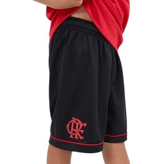 Bermuda do Flamengo Raio Básica Braziline - Infantil - Foto 4