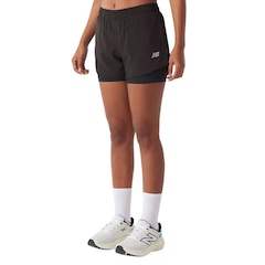 Shorts New Balance Sport Essentials 2 in 1 - Feminino - Foto 2