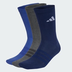 Kt Meias Esportivas Acolchoadas adidas com 3 Pares - Adulto - Foto 3