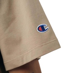 Camiseta Champion Mini Script Logo Ink Dark Khaki - Masculina - Foto 4