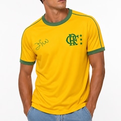 Camisa do Flamengo Zico Edição Brasil Destino Braziline - Masculina - Foto 2
