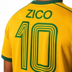 Camisa do Flamengo Zico Edição Brasil Destino Braziline - Masculina - Foto 5