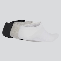 Kit de Meia adidas Invisível - 3 Pares - Unissex - Foto 2