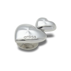 Jibbitz™ Crocs Coração Duplo de Prata - Foto 2