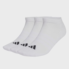 Kit Meia adidas Essentilas com 3 Pares Cano Baixo  - Unissex - Foto 1