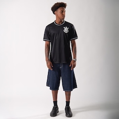 Camisa do Corinthians Arte Braziline Fiel Timão Licenciada - Masculina - Foto 6