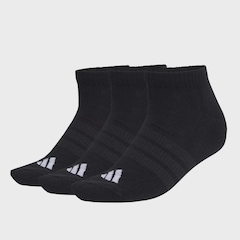Kit Meias adidas Essentilas com 3 Pares Cano Baixo - Unissex - Foto 1