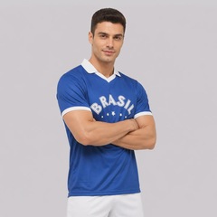 Camisa Brasil Seleça Azul 5 Casemiro Masculina - Foto 3