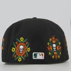 Boné New Era Boston Red Sox MLB 5950 Skull And Flowers - Foto 4