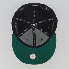 Boné New Era Boston Red Sox MLB 5950 Skull And Flowers - Foto 5