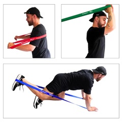 Kit Super Band 3 Intensidade Yangfit Tecido Elástico Durável - Foto 4