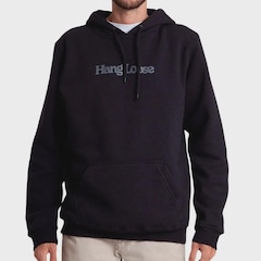 Moletom Hang Loose Canguru Typo Plus Size - Masculino - Foto 1